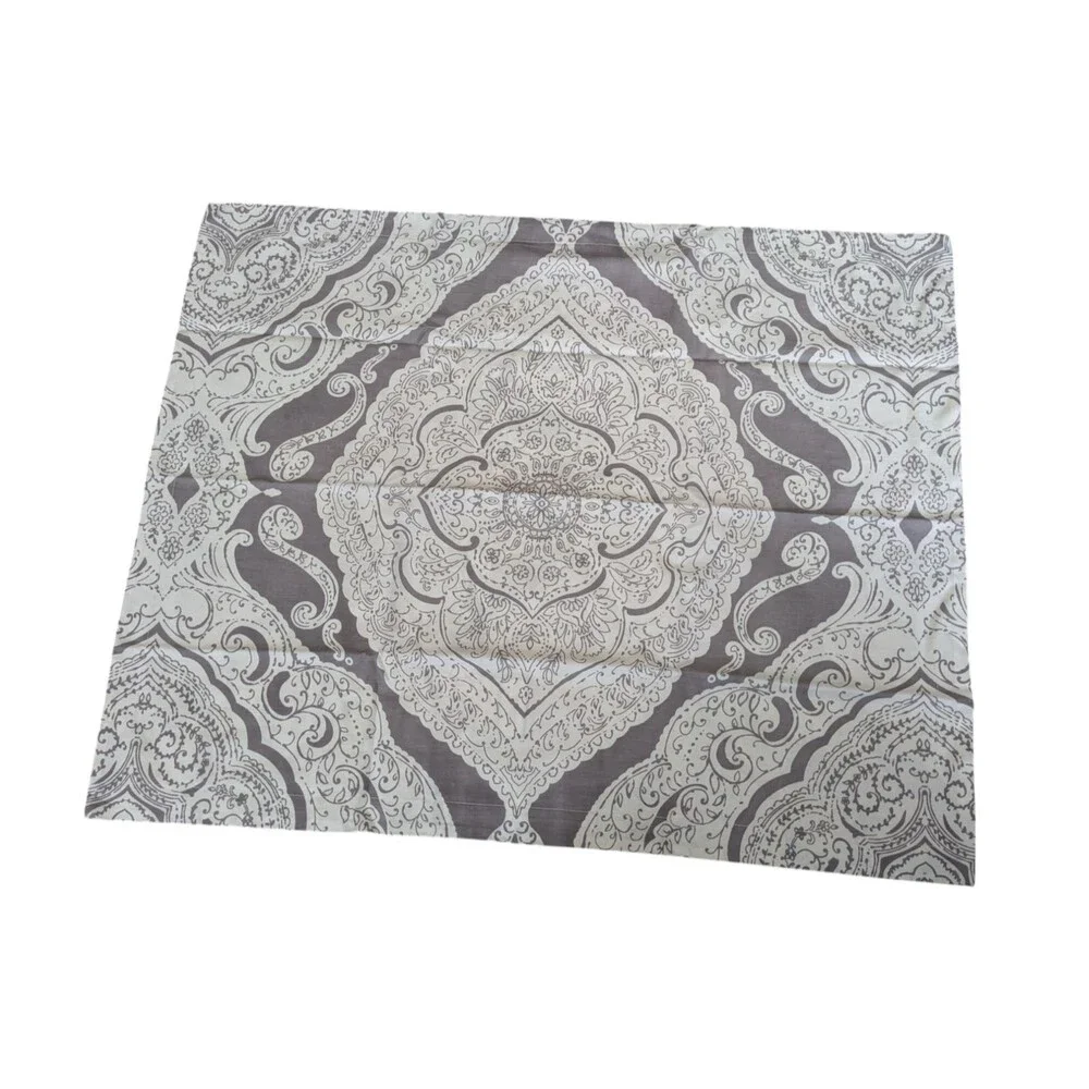 RH Restoration Hardware Lia Hand Screened Standard Pillow Sham Gray 100% Cotton